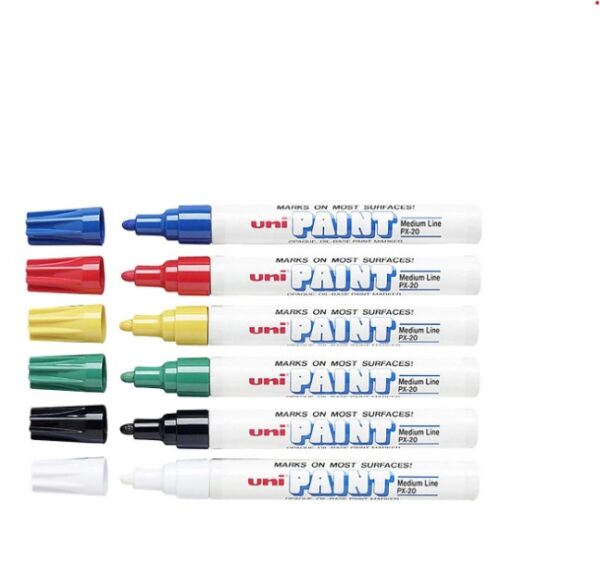 Uni Paint Marker Round Tip Single Piece