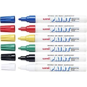 Uni Paint Marker Round Tip | Permanent Oil-Based Marker