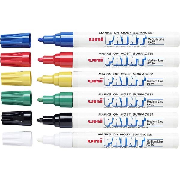 Uni Paint Marker Round Tip | Permanent Oil-Based Marker