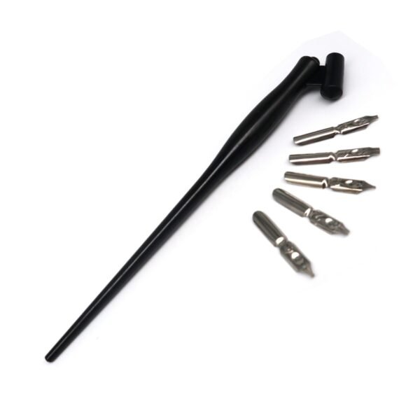 Keep Smiling Oblique Calligraphy Pen Set with 5 Nibs