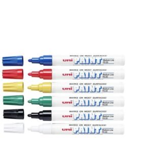 Uni Paint Marker PX-20 medium line oil-based paint pens in various colors